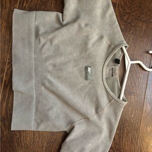 Gray Crop Top